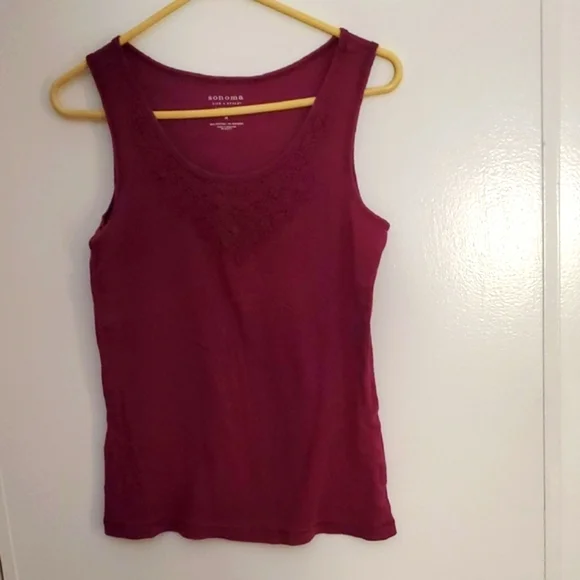 Sonoma Women's Burgundy Tank Top - Picture 1 of 4